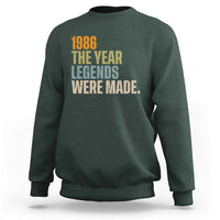 40th Birthday Gift For Men Sweatshirt Vintage 1986 40 Years Old Birthday