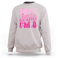 8th Birthday Girls Sweatshirt Bruh I Survived 67 Im 8 Year Old Six Seven