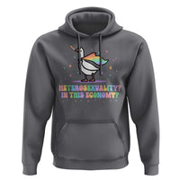Rainbow Goose Heterosexuality in This Economy Hoodie LGBTQ Lesbian Pride - Wonder Print Shop