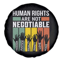Human Rights Spare Tire Cover Are Not Negotiable Retro Equality Statement - Wonder Print Shop