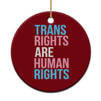 Trans Rights Ceramic Ornament Human Rights Transgender Pride Gender Equality - Wonder Print Shop