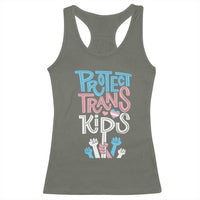 Protect Trans Kids Racerback Tank Top Transgender Pride Social Justice