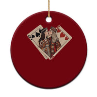 Lesbian Pride Ceramic Ornament Vintage Kissing Cards Sapphic Art - Wonder Print Shop