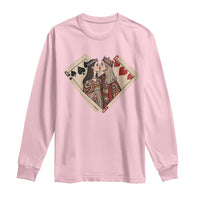 Lesbian Pride Long Sleeve Shirt Vintage Kissing Cards Sapphic Art