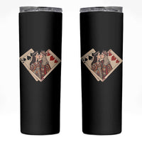 Lesbian Pride Skinny Tumbler Vintage Kissing Cards Sapphic Art