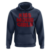 Lesbian Hoodie Kiss More Girls Funny Pride Month
