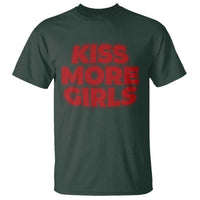 Lesbian T Shirt Kiss More Girls Funny Pride Month