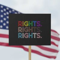 LGBTQ Trans Rights Protest Sign Social Justice Equality Human Rights - Wonder Print Shop