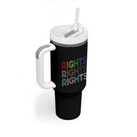 LGBTQ Trans Rights Tumbler With Handle Social Justice Equality Human Rights - Wonder Print Shop