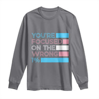Trans Rights Long Sleeve Shirt Transgender LGBTQ Queer Pride Ally Social Justice - Wonder Print Shop