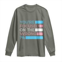 Trans Rights Long Sleeve Shirt Transgender LGBTQ Queer Pride Ally Social Justice - Wonder Print Shop
