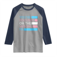 Trans Rights Raglan Shirt Transgender LGBTQ Queer Pride Ally Social Justice - Wonder Print Shop