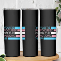 Trans Rights Skinny Tumbler Transgender LGBTQ Queer Pride Ally Social Justice - Wonder Print Shop