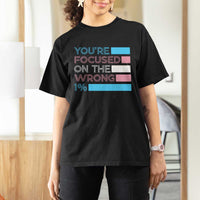 Trans Rights T Shirt For Women Transgender LGBTQ Queer Pride Ally Social Justice - Wonder Print Shop