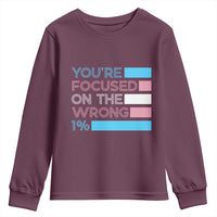 Trans Rights Youth Sweatshirt Transgender LGBTQ Queer Pride Ally Social Justice - Wonder Print Shop
