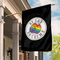 Be Gay Do Crime Rainbow Chameleon LGBTQ Pride Flag Garden Flag - Wonder Print Shop