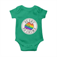 Be Gay Do Crime Rainbow Chameleon LGBTQ Pride Flag Baby Onesie - Wonder Print Shop