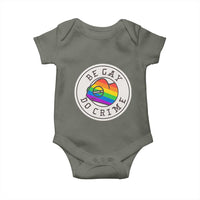 Be Gay Do Crime Rainbow Chameleon LGBTQ Pride Flag Baby Onesie - Wonder Print Shop