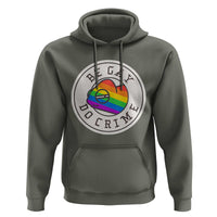 Be Gay Do Crime Rainbow Chameleon LGBTQ Pride Flag Hoodie - Wonder Print Shop