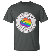 Be Gay Do Crime Rainbow Chameleon LGBTQ Pride Flag T Shirt - Wonder Print Shop