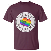 Be Gay Do Crime Rainbow Chameleon LGBTQ Pride Flag T Shirt - Wonder Print Shop