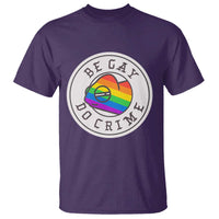 Be Gay Do Crime Rainbow Chameleon LGBTQ Pride Flag T Shirt - Wonder Print Shop