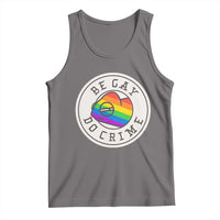 Be Gay Do Crime Rainbow Chameleon LGBTQ Pride Flag Tank Top - Wonder Print Shop