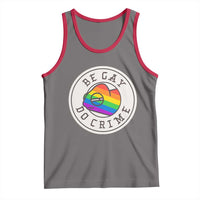 Be Gay Do Crime Rainbow Chameleon LGBTQ Pride Flag Tank Top - Wonder Print Shop