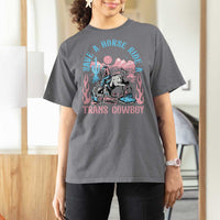 Save A Horse Ride A Trans Cowboy T Shirt For Women Transgender Trans Pride LGBTQ