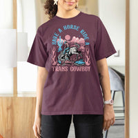 Save A Horse Ride A Trans Cowboy T Shirt For Women Transgender Trans Pride LGBTQ