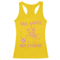 Save a Horse Ride A Cowboy Racerback Tank Top Funny Cowgirl Western Style