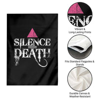 Silence Death Garden Flag LGBTQ Pride Month - Wonder Print Shop