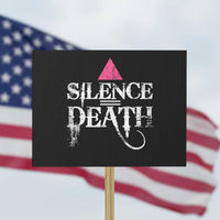 Silence Death Protest Sign LGBTQ Pride Month - Wonder Print Shop