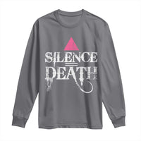 Silence Death Long Sleeve Shirt LGBTQ Pride Month - Wonder Print Shop