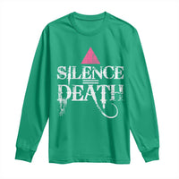 Silence Death Long Sleeve Shirt LGBTQ Pride Month - Wonder Print Shop
