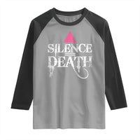 Silence Death Raglan Shirt LGBTQ Pride Month - Wonder Print Shop