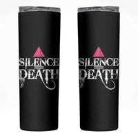 Silence Death Skinny Tumbler LGBTQ Pride Month - Wonder Print Shop