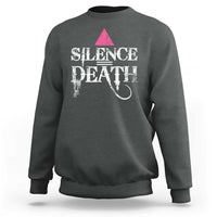 Silence Death Sweatshirt LGBTQ Pride Month - Wonder Print Shop