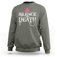 Silence Death Sweatshirt LGBTQ Pride Month - Wonder Print Shop