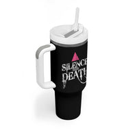 Silence Death Tumbler With Handle LGBTQ Pride Month - Wonder Print Shop