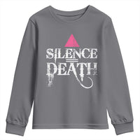 Silence Death Youth Sweatshirt LGBTQ Pride Month - Wonder Print Shop