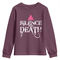 Silence Death Youth Sweatshirt LGBTQ Pride Month - Wonder Print Shop