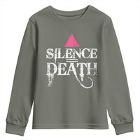 Silence Death Youth Sweatshirt LGBTQ Pride Month - Wonder Print Shop