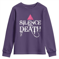 Silence Death Youth Sweatshirt LGBTQ Pride Month - Wonder Print Shop