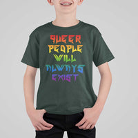 Queer Pride T Shirt For Kid Queer People Will Always Exist LGBTQIA Gay Ally - Wonder Print Shop