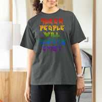 Queer Pride T Shirt For Women Queer People Will Always Exist LGBTQIA Gay Ally - Wonder Print Shop