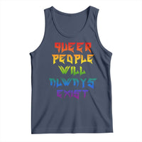 Queer Pride Tank Top Queer People Will Always Exist LGBTQIA Gay Ally - Wonder Print Shop
