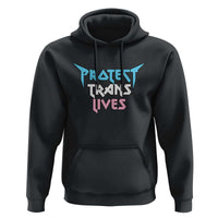Protect Trans Lives Hoodie Heavy Metal - Wonder Print Shop