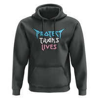 Protect Trans Lives Hoodie Heavy Metal - Wonder Print Shop