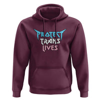 Protect Trans Lives Hoodie Heavy Metal - Wonder Print Shop